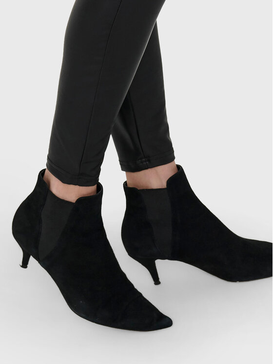 ONLY ONLY Legginsy Cool Coated 15187844 Czarny Extra Slim Fit