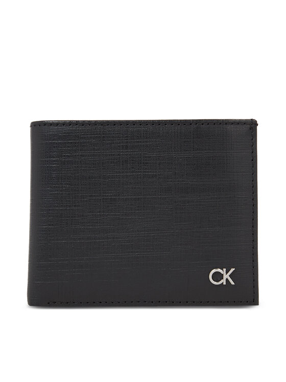 Calvin Klein Moška Denarnica Ck Set Bifold 5Cc W/Coin K50K510879 Črna