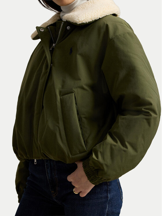 Polo Ralph Lauren Polo Ralph Lauren Puhovka 211A97141002 Temno zelena Relaxed Fit