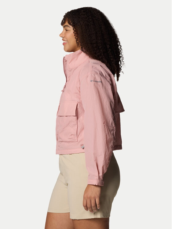 Columbia Columbia Μπουφάν μεταβατικό Paracutie™ Cropped Cargo Windbreaker 2116571 Κόκκινο Regular Fit