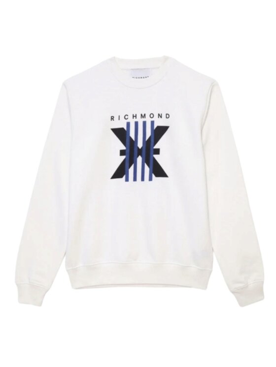 Richmond X Felpa felpa uomo richmond Bianco Reglan Fit