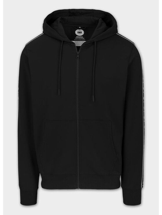 Bluza, rozmiar XXL, Czarny, Bluza męska rozpinana z kapturem TAPE NUGGET M