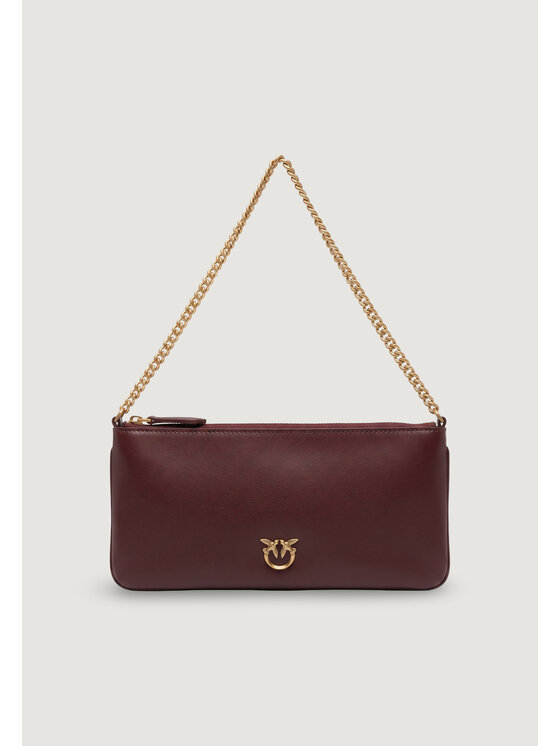 PINKO PINKO Torebka NEW HORIZONTAL FLAT VITELLO SE Bordowy