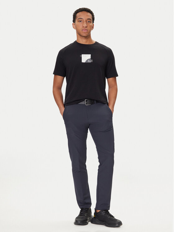 BOSS BOSS T-Shirt Stripe Zone 50548093 Černá Relaxed Fit