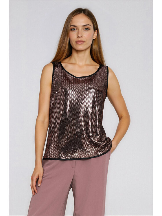 NIFE NIFE Halenka B219 Měděná Regular Fit