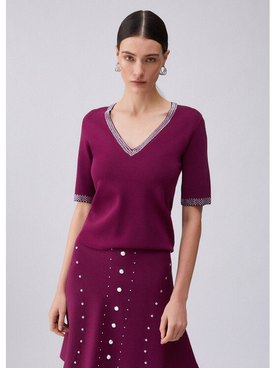 Liu Jo Liu Jo Maglione WA6222MS55N92428 Viola Regular Fit