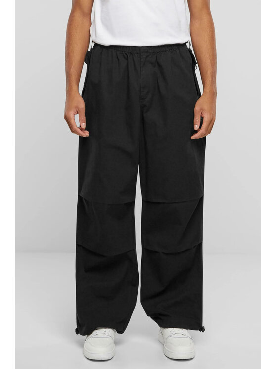 Spodnie garniturowe Karl Kani, Rozmiar S, Czarne, WOVEN RETRO WASHED PARACHUTE