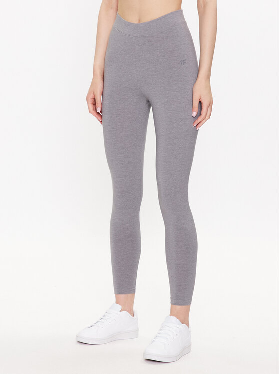 4F 4F Legíny 4FSS23TTIGF063 Sivá Slim Fit