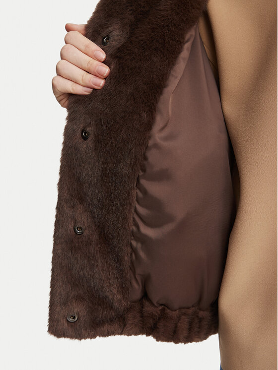 Weekend Max Mara Weekend Max Mara Kožušina Anemone 2625086021 Tmavo hnedá Regular Fit