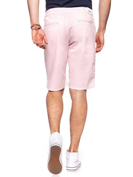 Wrangler Wrangler Pantaloncini di tessuto CHINO SHORT Rosa Regular Fit