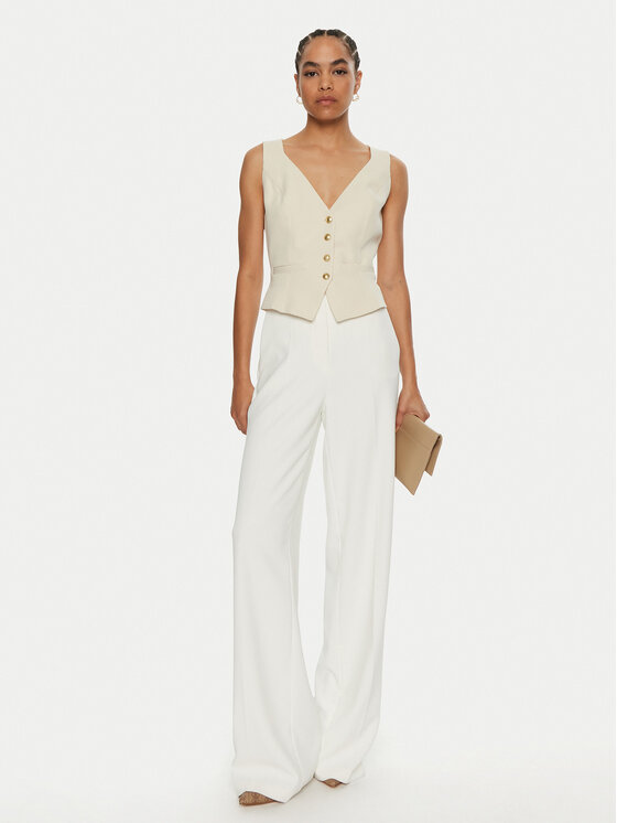 Guess Guess Weste Fatima W4YN53 WFWX2 Écru Regular Fit