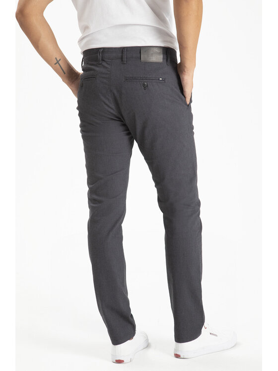 Cross Jeans Cross Jeans Chinosy E 120-045 Szary Tapered Leg
