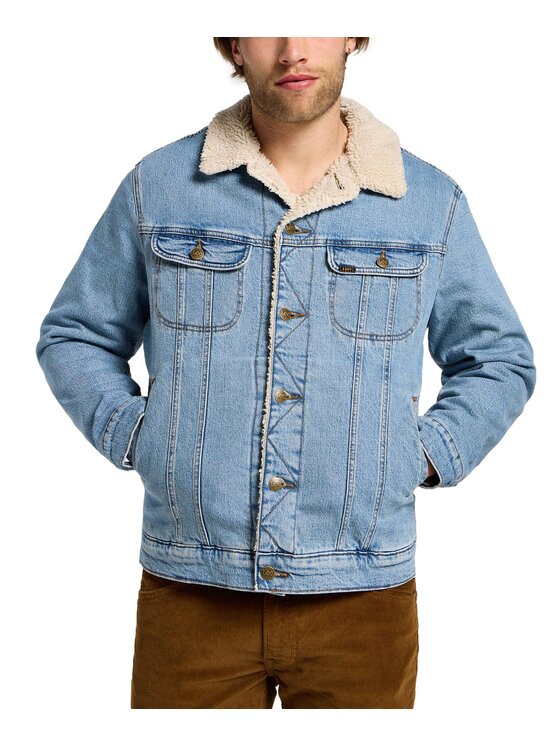 Lee Lee Kurtka jeansowa 112355556 Niebieski Regular Fit