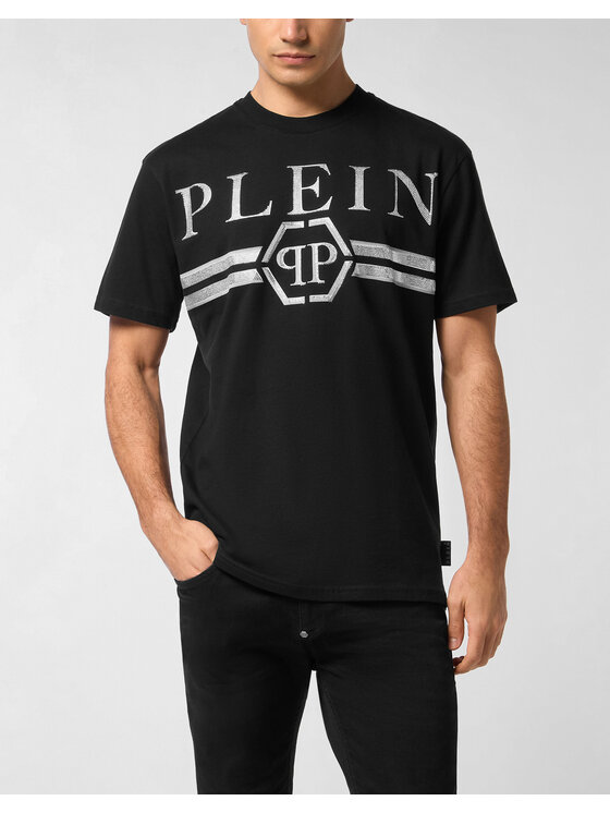 PHILIPP PLEIN PHILIPP PLEIN T-Shirt 27091 Czarny Regular Fit