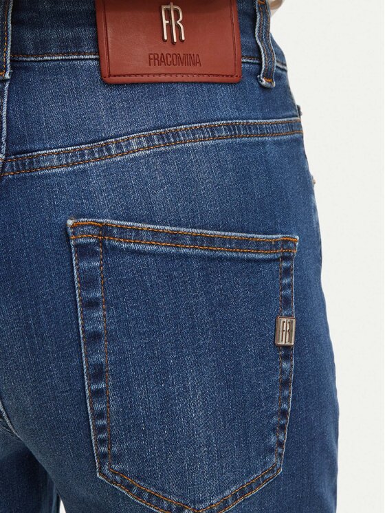 Fracomina Fracomina Jeansy FP26WVD005D46002 Granatowy Mom Fit