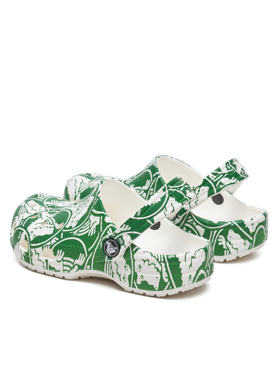 Crocs Crocs Şlapi Classic Duke Print Clog K 210007 Verde