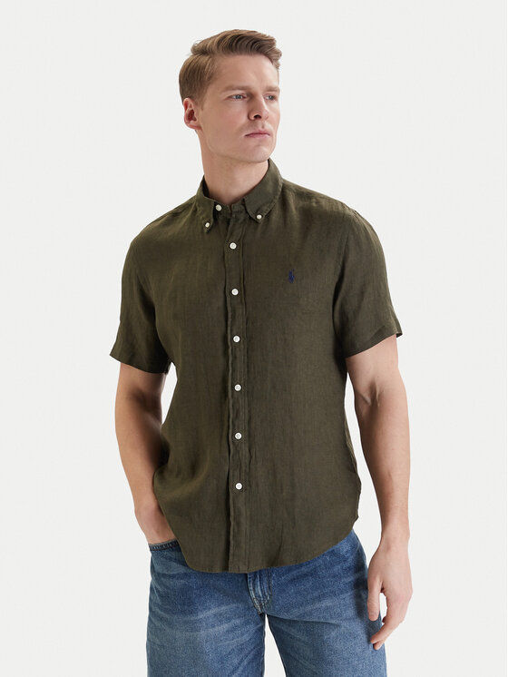 Polo Ralph Lauren Polo Ralph Lauren Košile 710968912503 Zelená Regular Fit