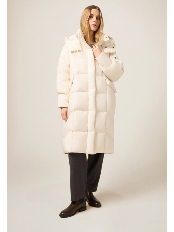 Oltre Oltre Giubbotto piumino F904J000238N011 Bianco Baggy Fit