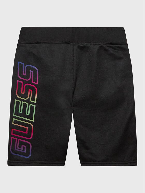 Guess Guess Szorty sportowe L3RD04 KBIH2 Czarny Regular Fit