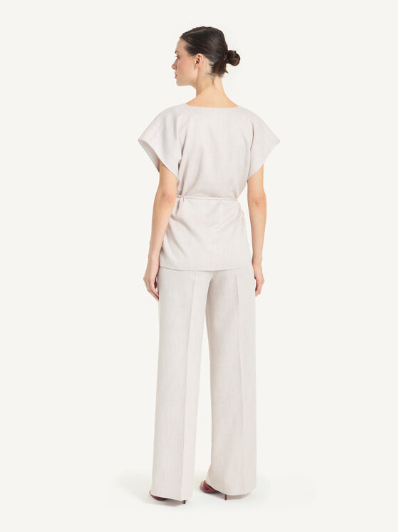 KMX KMX Spodnie materiałowe 809690018 Różowy Wide Fit