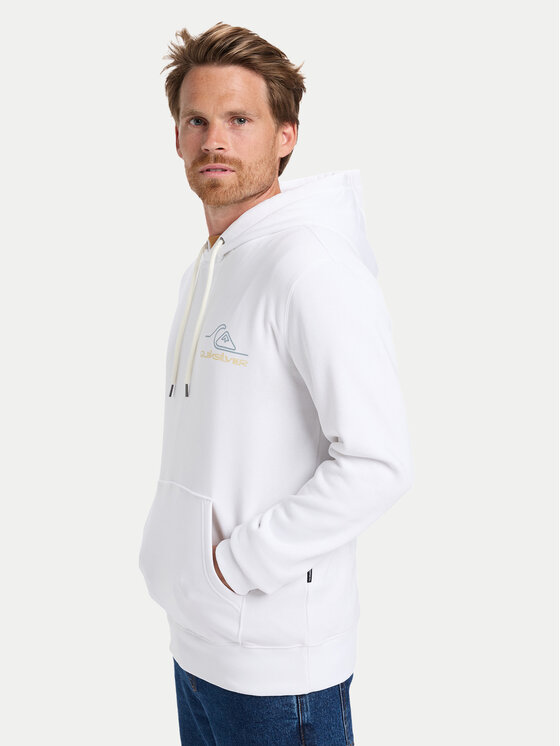 Quiksilver Quiksilver Mikina Light Waves EQYFT05168 Biela Regular Fit