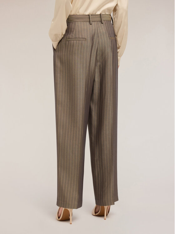 Motivi Motivi Spodnie materiałowe P079Q004138N0Z5 Szary Baggy Fit