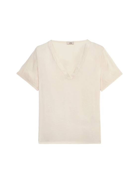 Oltre Oltre Blusa 2463R003055N021 Bianco Regular Fit