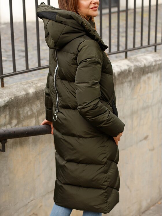 Perso Perso Dámská bunda BLH919064F Khaki Regular Fit