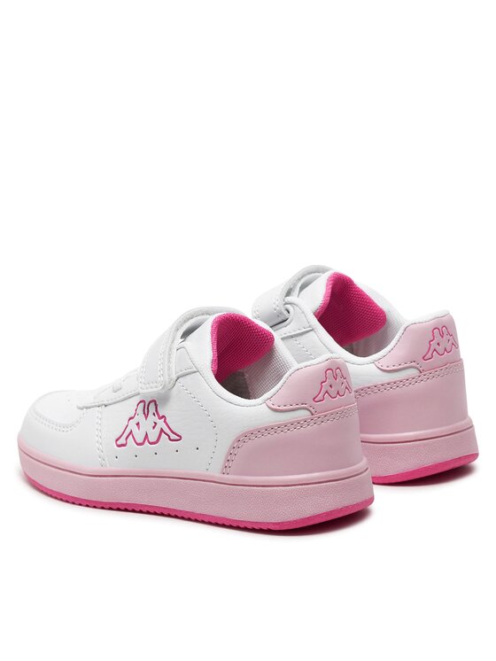 Kappa Kappa Sneakersy Logo Malone Ev Kid 36185LW Biały