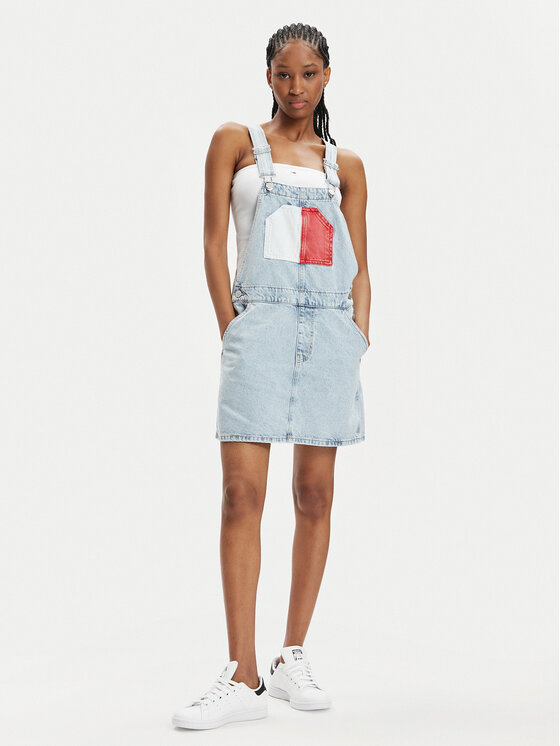 Tommy Jeans Tommy Jeans Vestito di jeans Flag DW0DW18116 Blu Regular Fit