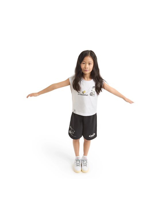 Diadora Diadora Szorty DIADORA JU. BERMUDA PEANUTS Czarny Regular Fit