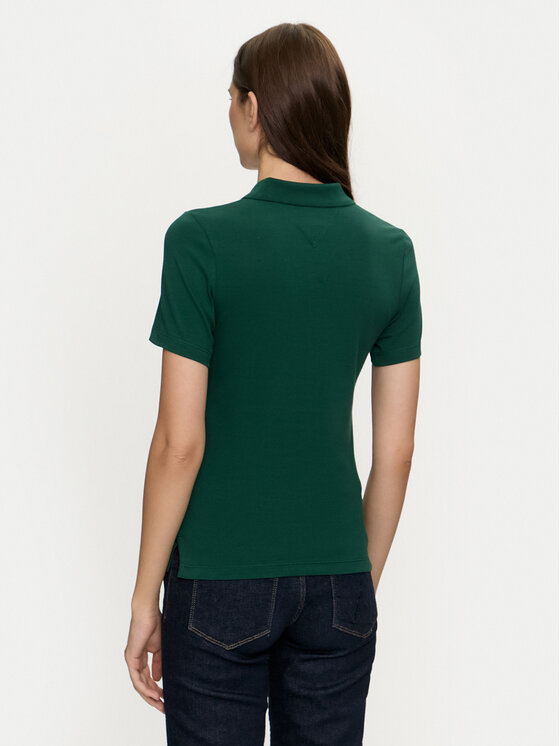 Tommy Hilfiger Tommy Hilfiger Polo 1985 WW0WW43225 Zaļš Slim Fit