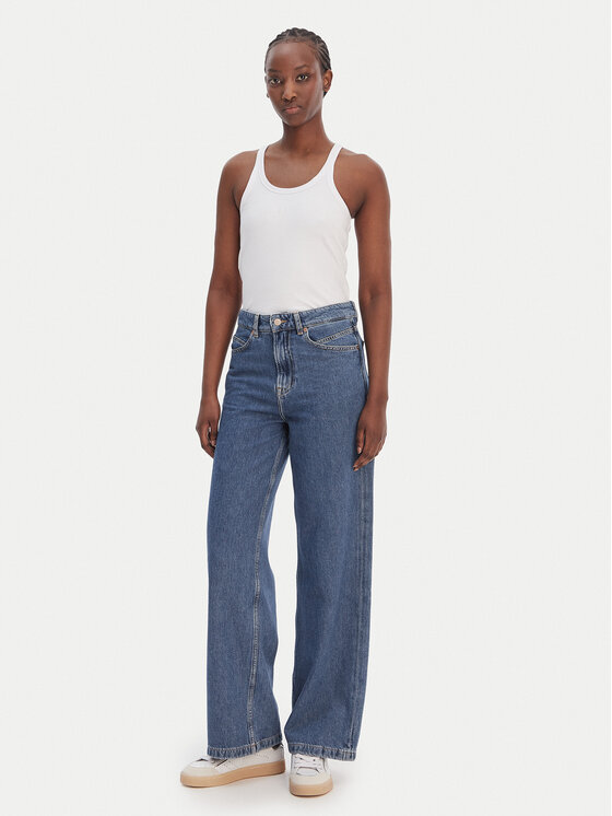 BOSS BOSS Džinsai Marlene 50552093 Mėlyna Wide Leg