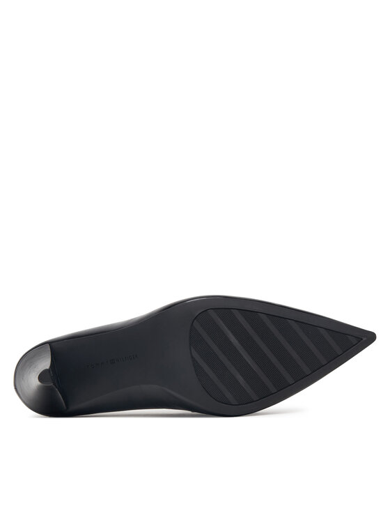 Tommy Hilfiger Tommy Hilfiger Aukštakulniai Th Penny Bar Pointy Pump FW0FW09529 Juoda