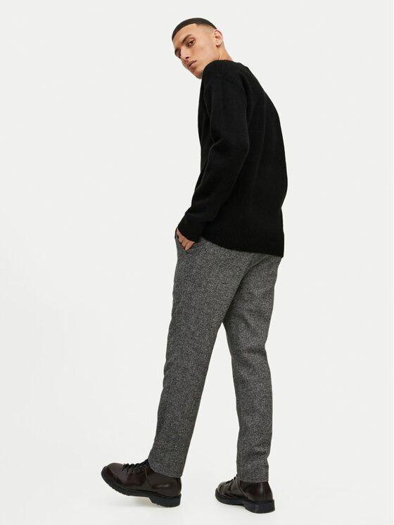 Jack & Jones Jack & Jones Sweter Rollie 12215468 Czarny Relaxed Fit