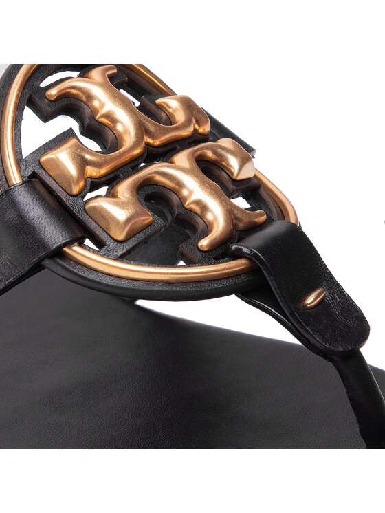 Tory Burch Japonki Metal Miller 136593 Czarny | Modivo.pl