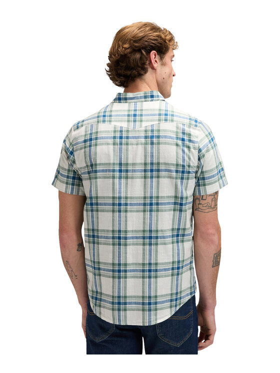 Lee Lee Koszula 112376551 Zielony Regular Fit