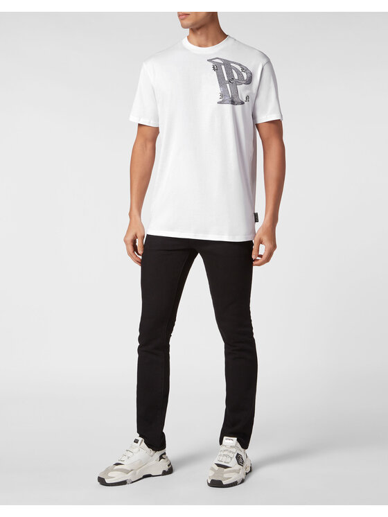 PHILIPP PLEIN PHILIPP PLEIN T-Shirt 9943 Bílá Regular Fit