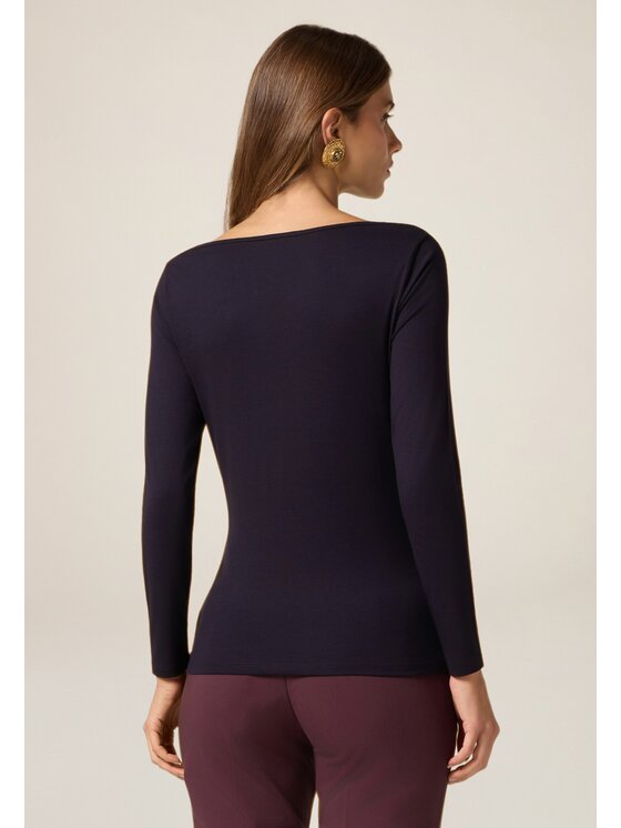 Oltre Oltre T-shirt G093J004548N034 Blu Regular Fit