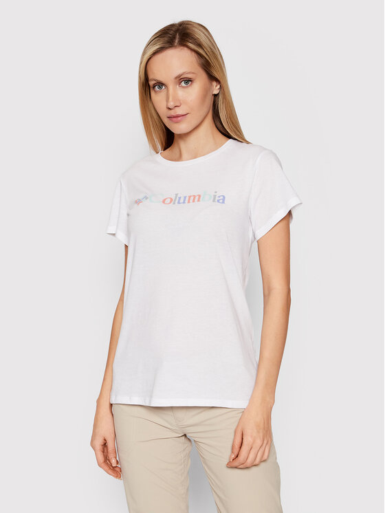 Columbia Columbia T-krekls Trek™ Graphic 1992134 Balts Regular Fit