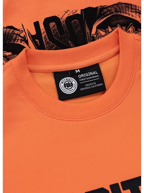 PITBULL PITBULL Bluza USA Pomarańczowy Regular Fit