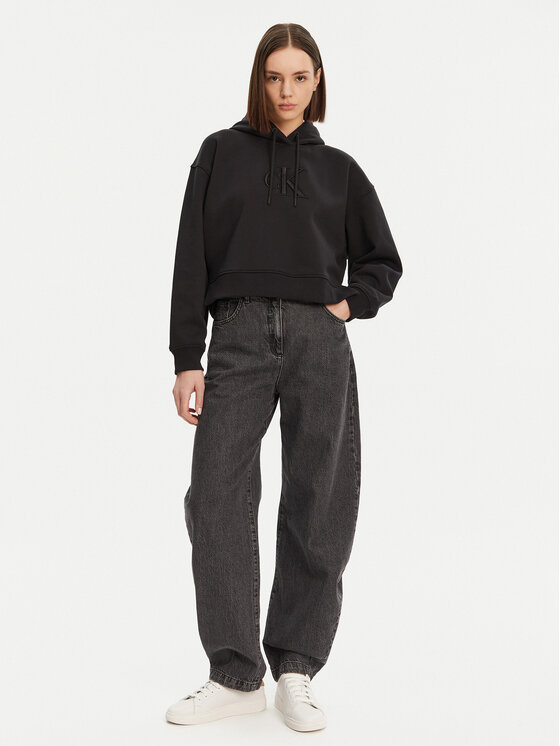 Calvin Klein Jeans Calvin Klein Jeans Μπλούζα J20J224718 Μαύρο Relaxed Fit