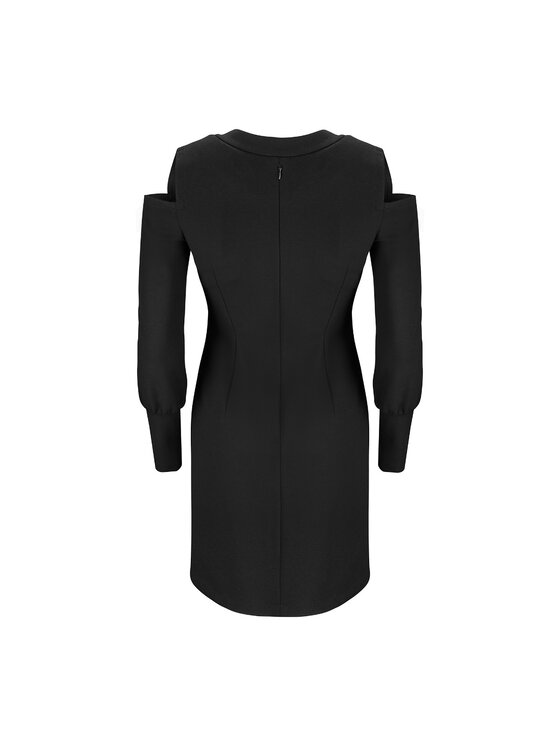 La Mania La Mania Koktejlové šaty CAUCA Čierna Classic Fit