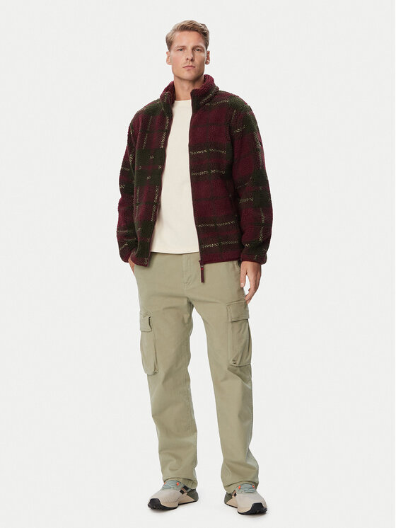Hunter Hunter Kurtka przejściowa HARM0015262 Bordowy Regular Fit
