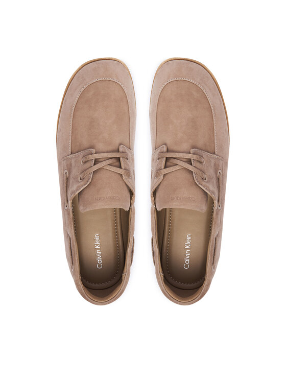Calvin Klein Calvin Klein Pusbačiai Ess Boatshoe Suede HW0HW03290 Smėlio
