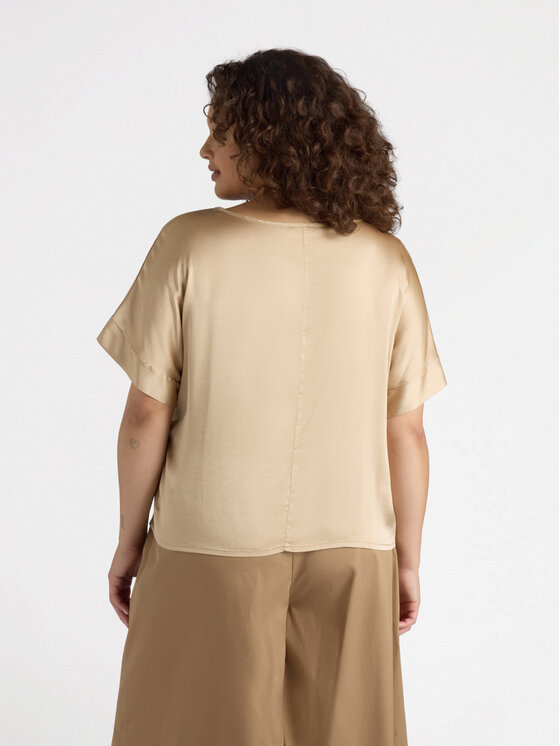 Fiorella Rubino Fiorella Rubino Blusa 2526L000653N002 Écru Boxy Fit