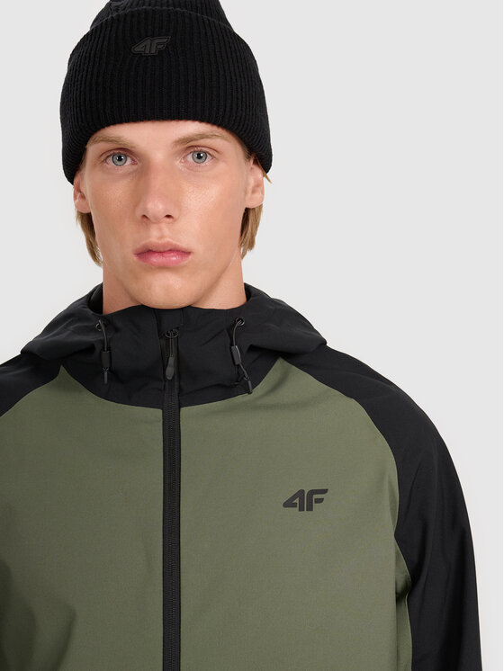 4F 4F Kurtka przejściowa MIDSHOP TEXTILE Czarny Regular Fit
