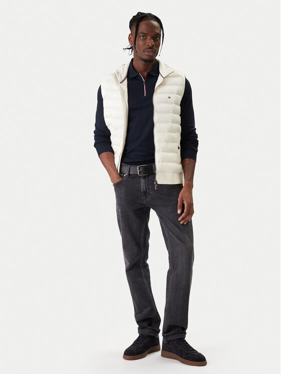 Tommy Hilfiger Tommy Hilfiger Елек Mix Media Ess MW0MW41441 Екрю Regular Fit