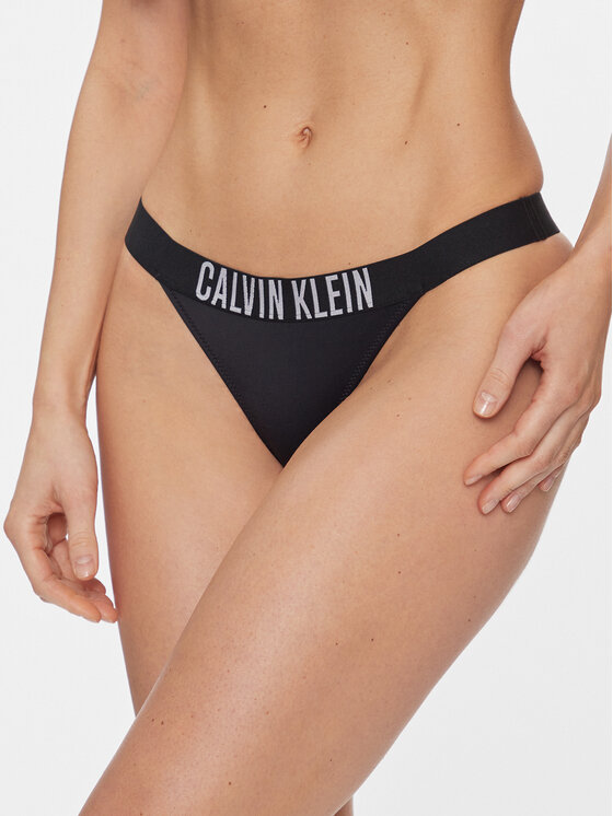 Calvin Klein Swimwear Spodný diel bikín Brazilian KW0KW01984 Čierna