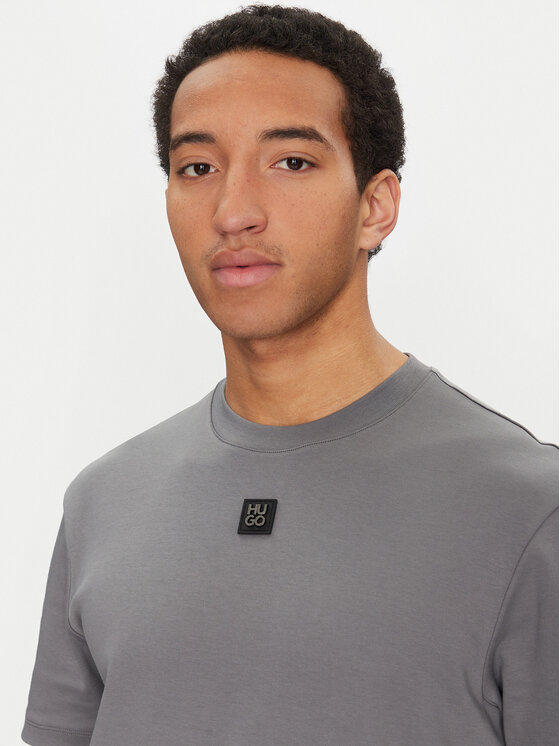 HUGO HUGO Тишърт Dalile 50505201 Сив Regular Fit